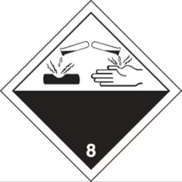 Accuform TDG PLACARD CLASS 8 273MM x 273MM TCP868FV100 TCP868FV100 - main